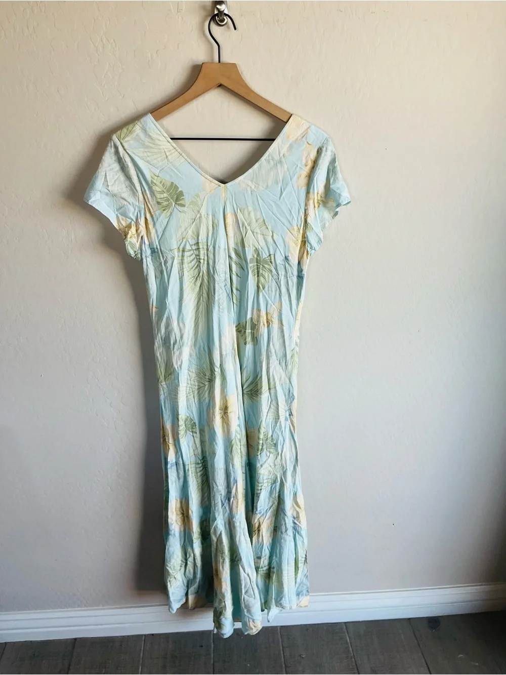 Vintage Nani Of Hawaii Floral Womens Maxi Dress Size XL Vacation Resort Cruise